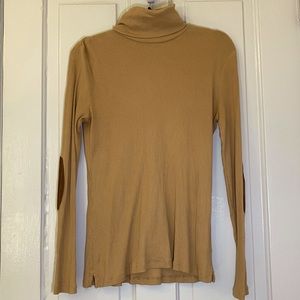 Ralph Lauren Ribbed Turtleneck Shirt w/Elbow Patch